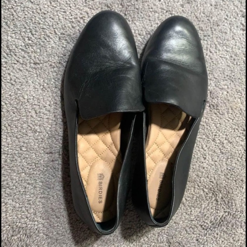 NWOT Birdies black leather Starling loafer 8.5